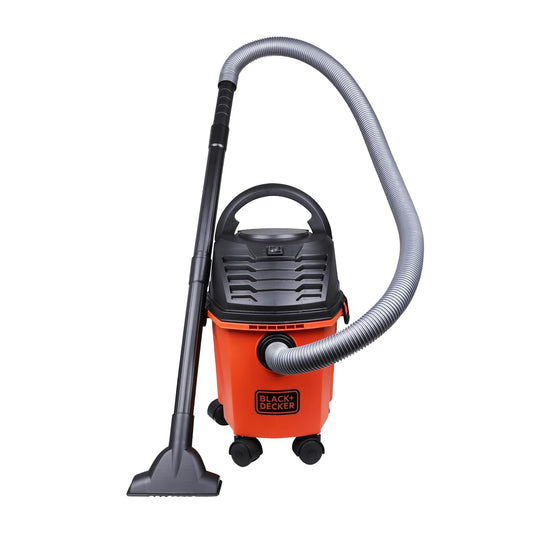 BLACK+DECKER BDWD08-B1 Wet and Dry Vacuum Cleaner with Cannister Body, 1000 W, Powerful Suction, 8L Capacity, 220V Vacuum Cleaner for Home Use, 1 Year Manufacturer Warranty(Red/Black)